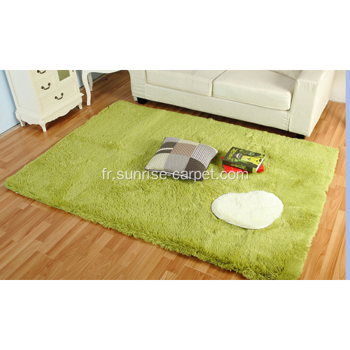 Tapis de bain 100% polyester avec fourrure soyeuse